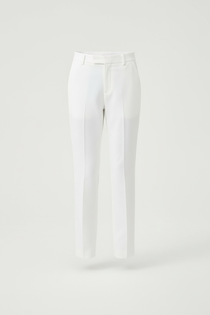 Pantalon Blanc Droit Classique Enfant Élégant - Gabardine - vue 3