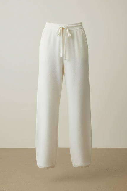 Pantalon Blanc Sport Femme - Molleton - vue 3