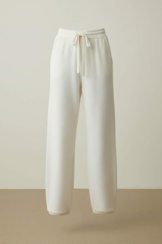 Pantalon Blanc Sport Femme - Molleton - vue 3