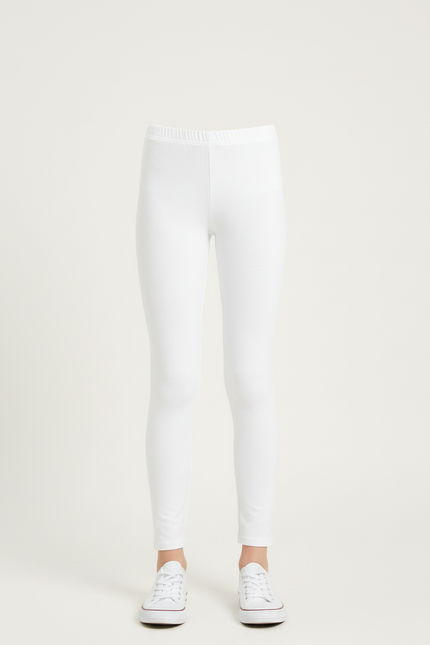 Pantalon Blanc Enfant Slim Confortable Coton - vue 3