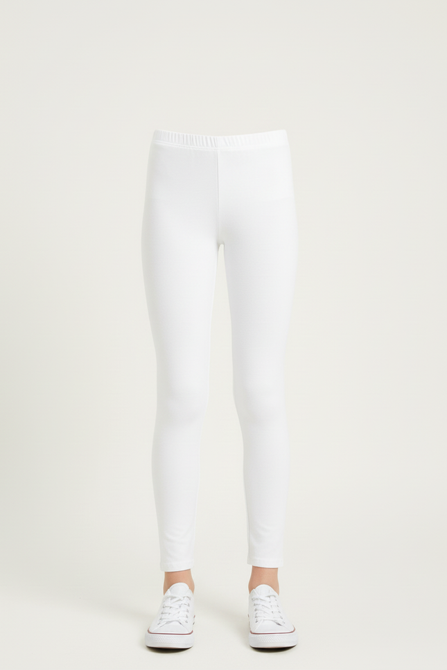 Pantalon Blanc Enfant Slim Confortable Coton - vue 3