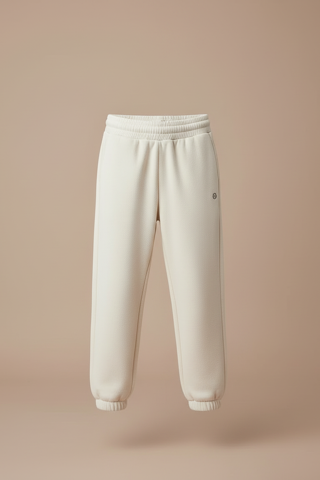 Pantalon Blanc Molletonné Décontracté Confortable Enfant - vue 3