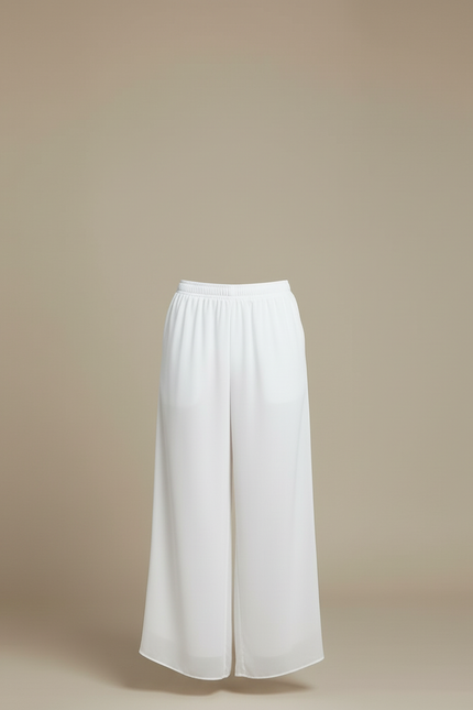 Pantalon Blanc Fluide Ample Décontracté Léger Homme - Viscose - vue 3