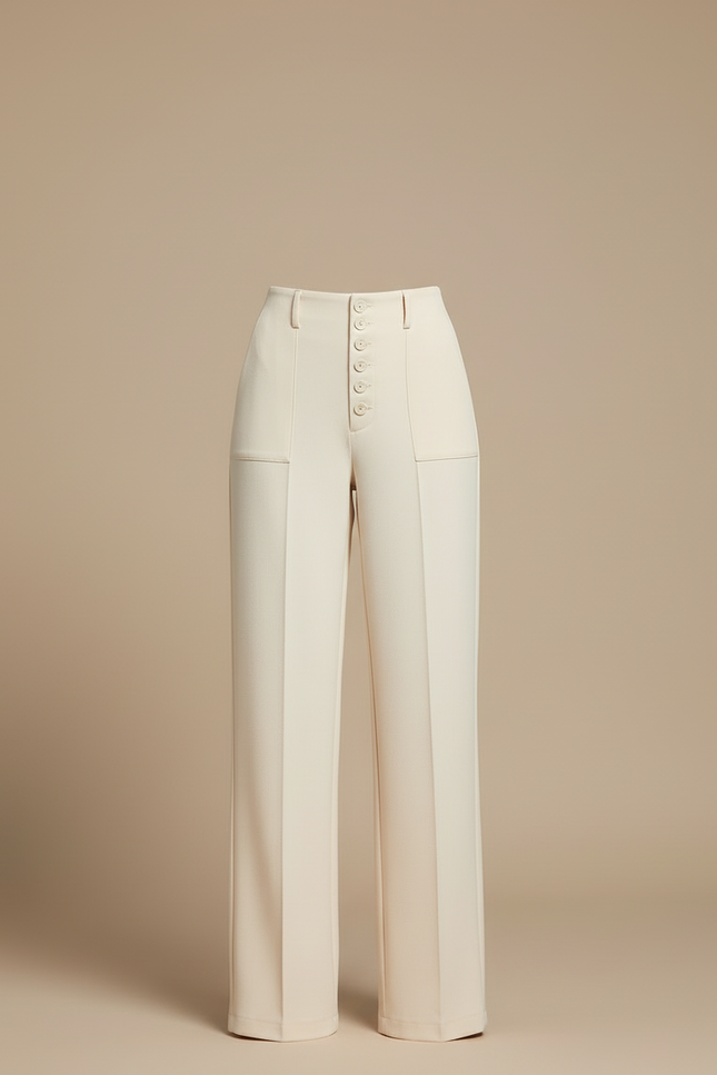 Pantalon A Pont Blanc - Gabardine - vue 3