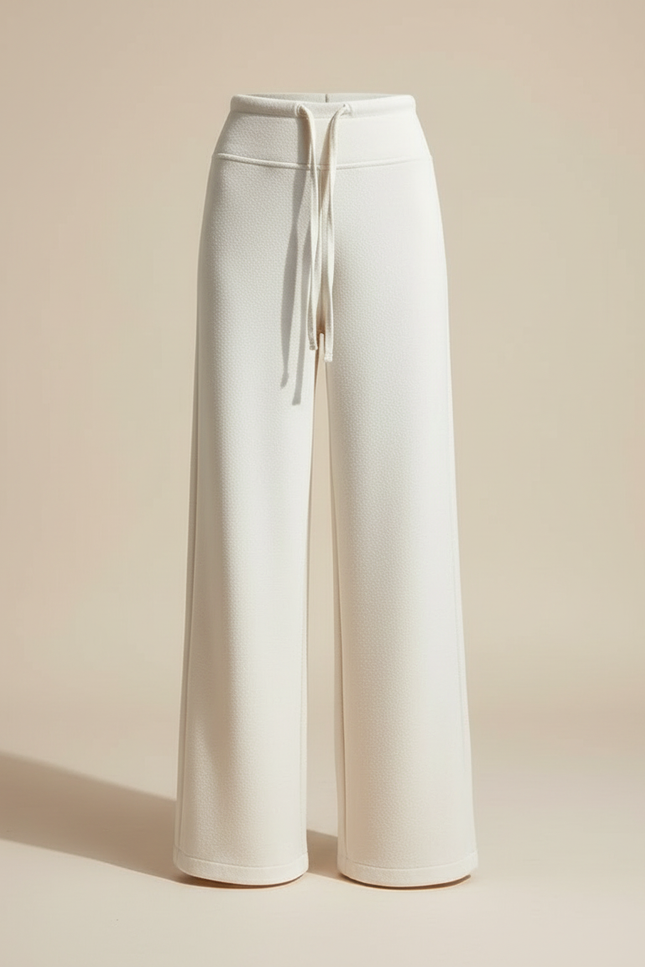 Pantalon Yoga Femme Blanc - Maille - vue 3