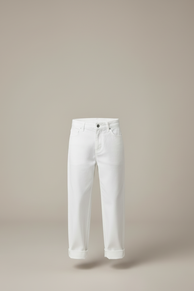 Pantalon Blanc Coton Décontracté Garçon Printemps Automne - Jean - vue 3
