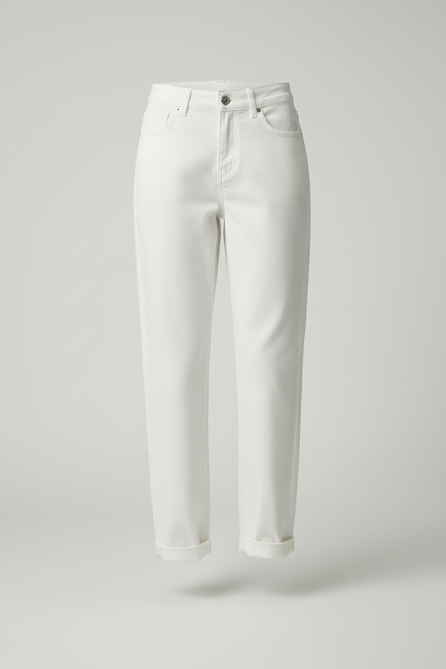 Pantalon Boyfriend Blanc Femme - Jean - vue 3
