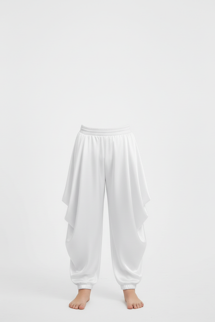 Pantalon Thai Blanc - Satin - vue 3