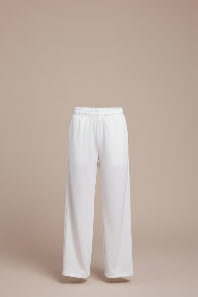 Pantalon Blanc Ample Fluide Garçon Décontracté - Polyester - vue 3